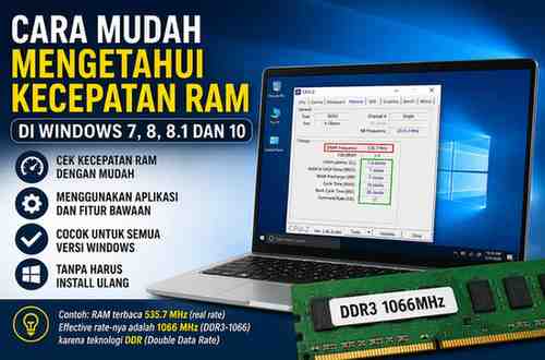 Tips Mudah Mengetahui Kecepatan RAM di windows 7, 8, 8.1 dan 10