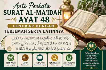 Arti Perkata Surat Al-Maidah Ayat 48 Lengkap Dengan Terjemah Serta Latinnya