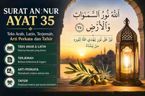 Surat An-Nur Ayat 35 Teks Arab, Latin, Terjemah, Arti Perkata dan Tafsir