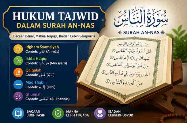 Hukum Tajwid dalam Surah An-Nas